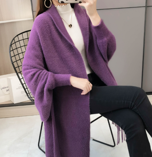 🔥 Γυναικείο μακρυμάνικο σάλι με κρόσσια