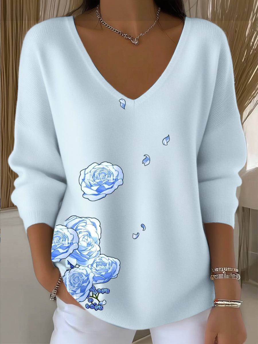 Γυναικείο μπλουζάκι με λουλούδια