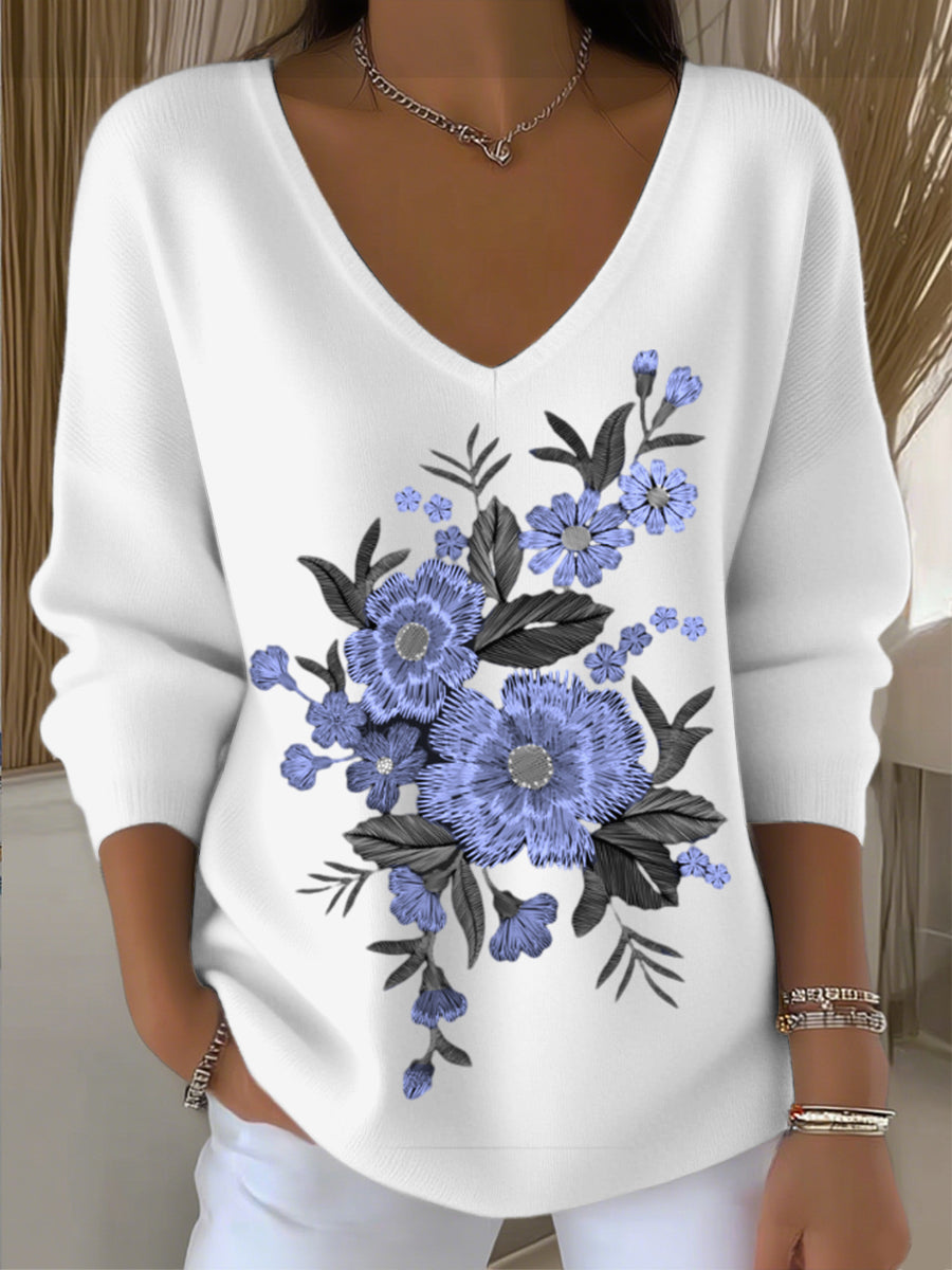 Γυναικείο μπλουζάκι με λουλούδια