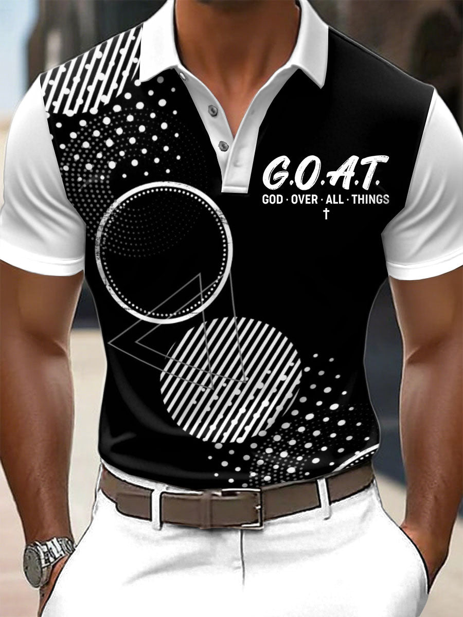 Retro Faith Εκτύπωση περιστασιακή Πόλο πουκάμιση