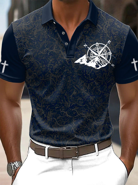 Retro Faith Εκτύπωση περιστασιακή Πόλο πουκάμιση