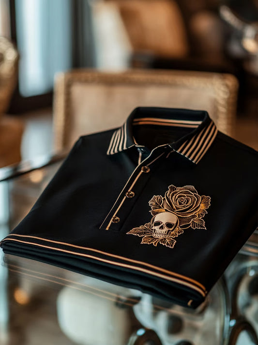 Ανδρικά Vintage διακοπές επιχειρήσεων Καθαρή πόλο πουκάμιση