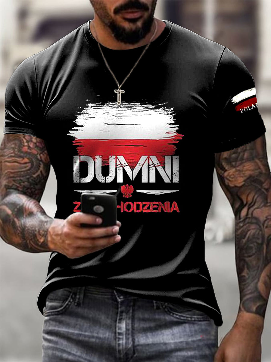 Ανδρική σημαία Retro υπερηφάνεια Τ-Μπλούζα