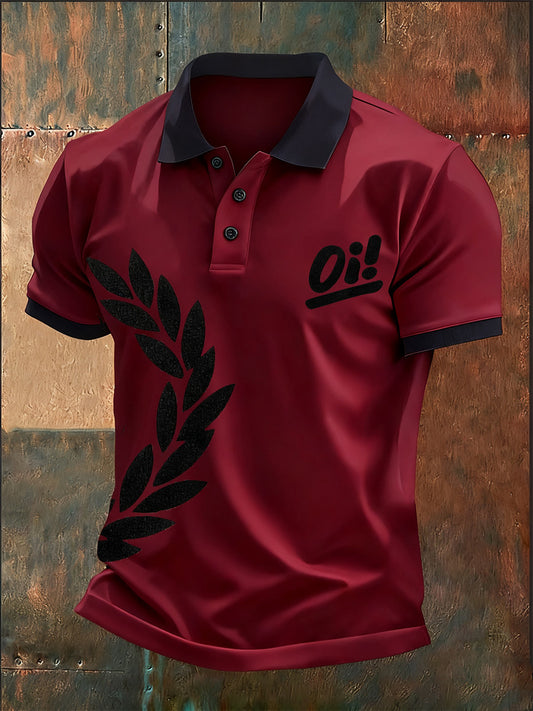 Ανδρικά Vintage Βραζιλιάνικα Casual Πόλο πουκάμιση