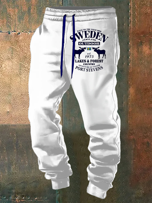 Kvinnors svenska flagga tryck snorkbyxor