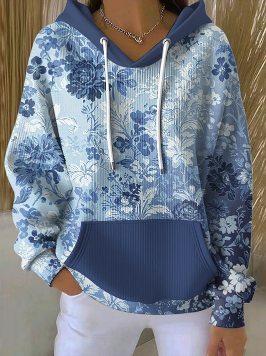 Γυναικείο Vintage διαβάθμιση ανθρακική τέχνη Casual Hoodie Τέχνης