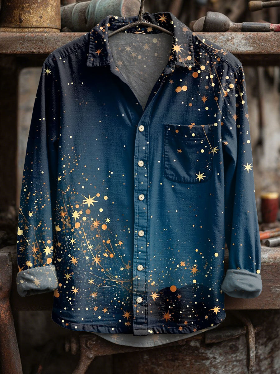 Vintage Star Casual μακριά μανίκι πουκάμισα