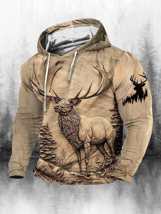 Ανδρικά Retro Western Εκτύπωση μόδα μακριά μανίκι