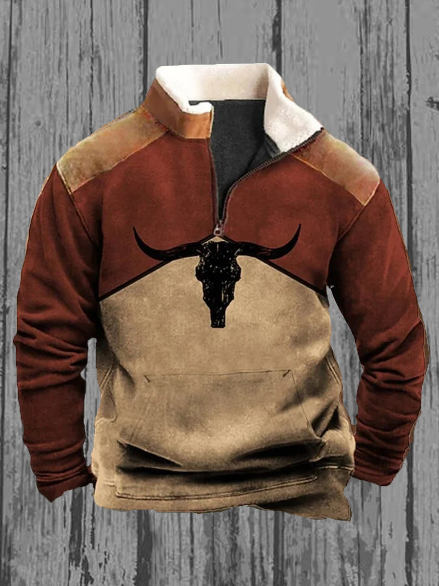 Ανδρικά Ρέτρο Δυτική Εκτύπωση Casual Top Retro Western