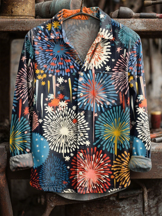 Vintage Casual μακριά μανίκι πουκάμισα