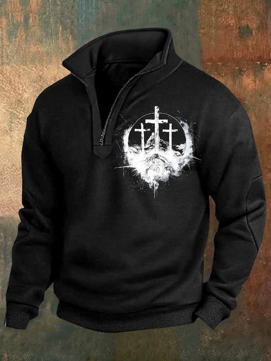 Retro Faith Εκτύπωση περιστασιακή Πόλο πουκάμιση