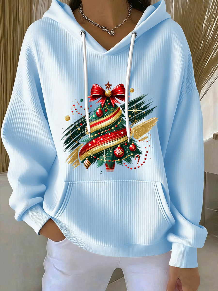 Γυναίκες Χριστούγεννα Vintage ζώα ανθοπωλείς τέχνη Hoodie Casual Top Παναγία