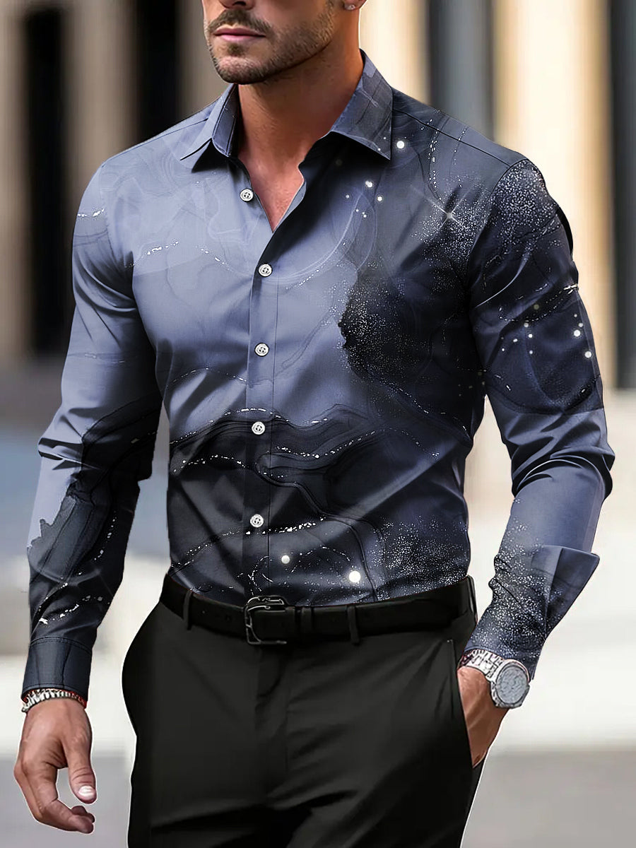 Ανδρικά Vintage Αφηρημένη υφή Επιχειρηματική Casual πουκάμιση