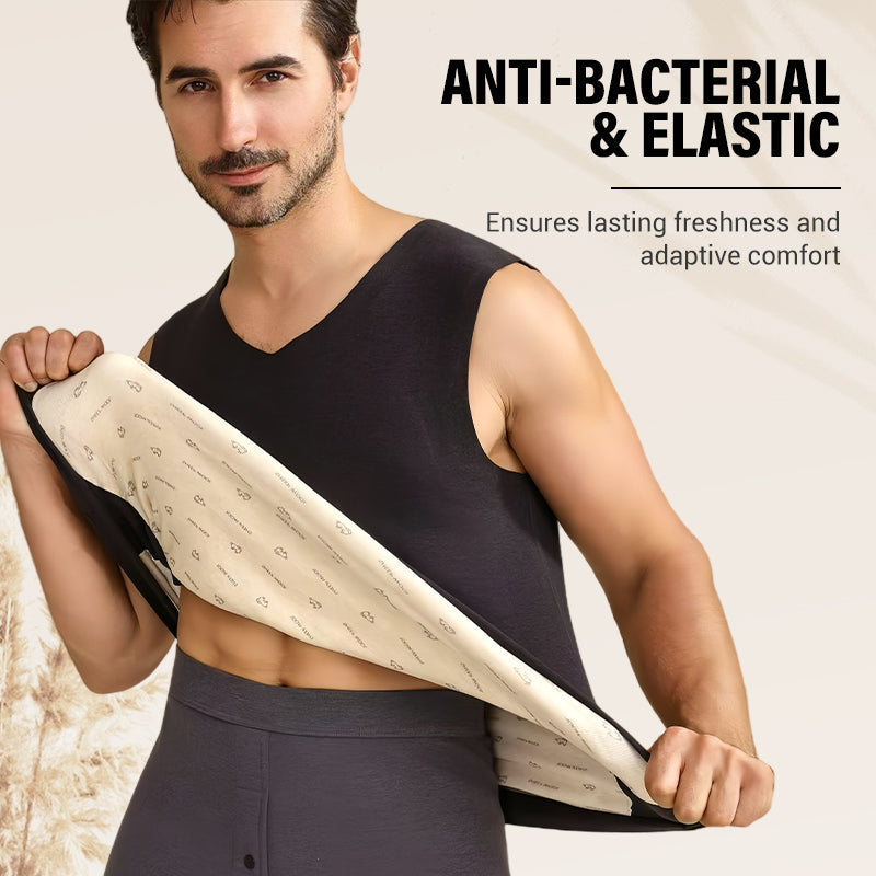 Ανδρικό αδιάβροχο θερμικό γιλέκο σε μονόχρωμη απόχρωση