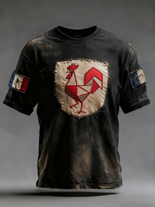 Ανδρικά Vintage γαλλική σημαία Ricard θλιβερή απώλεια μπλούζα