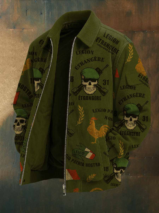 Βέστε Βίλτε Vintage Légion Étrangère Française Imprimée