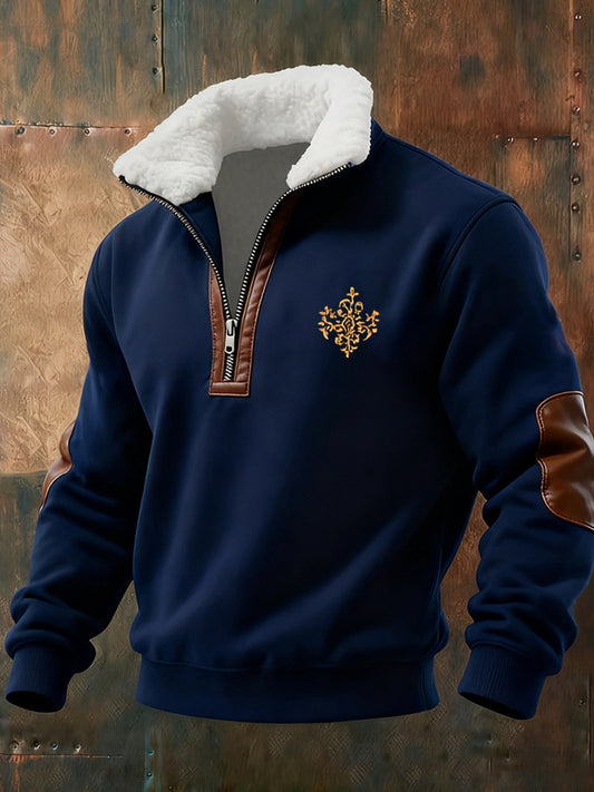 Ανδρών Retro Επιχείρηση Casual Πυκνωμένο Πούτσιρ