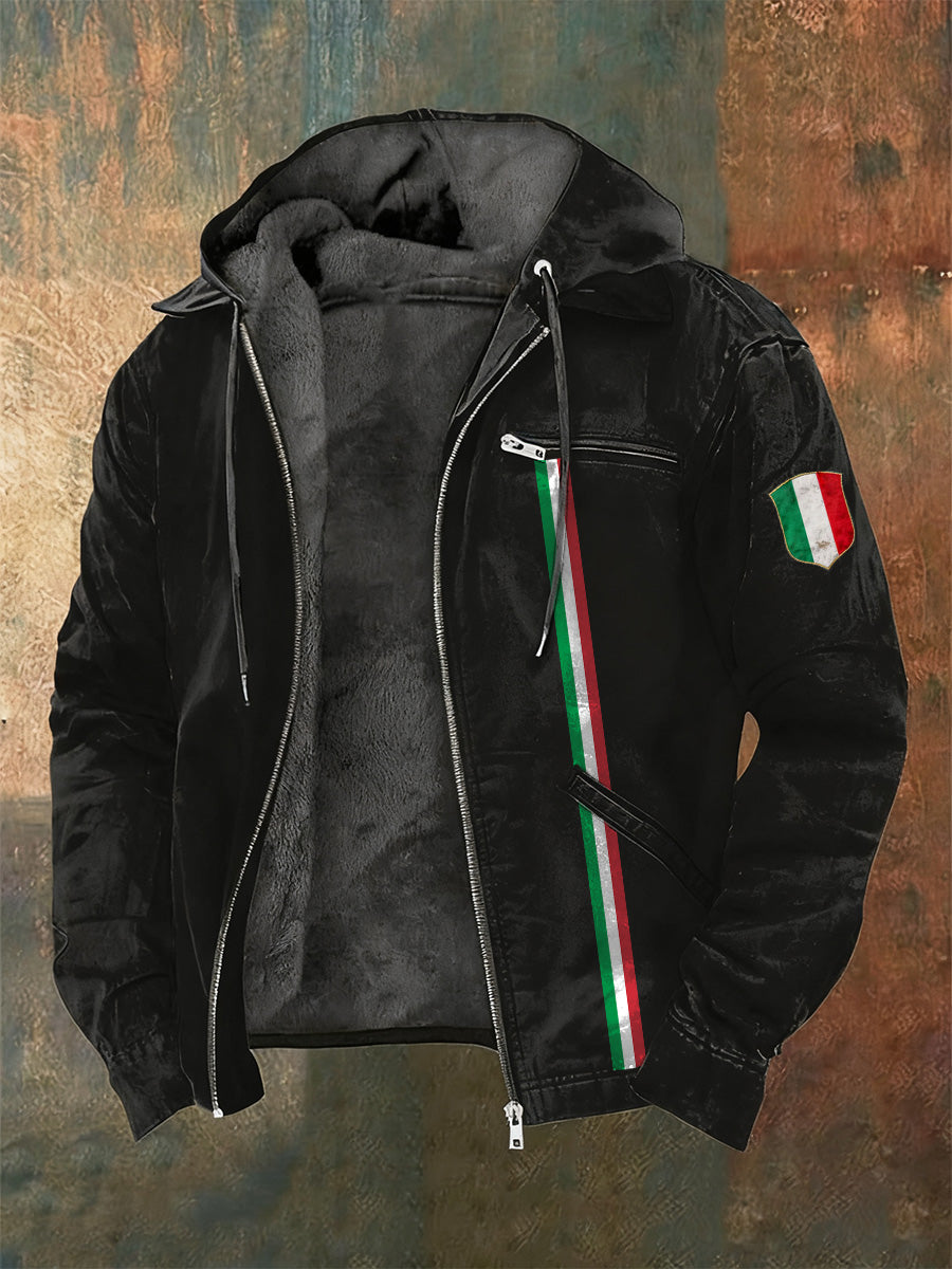 Ανδρική ιταλική τέχνη Εκτύπωση μακρύ μανίκι σακάκια