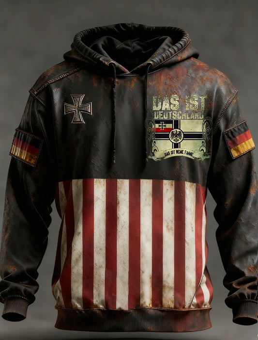 Ανδρικά Vintage γερμανική σημαία τέχνη εκτύπωση