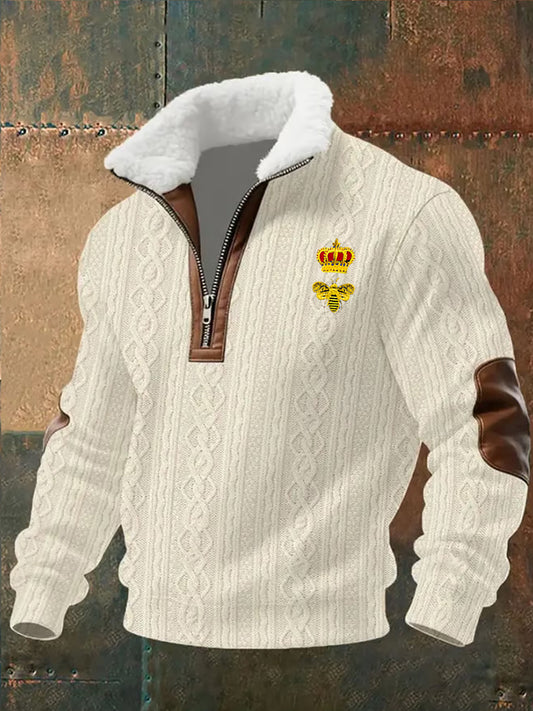 Ανδρών Retro Επιχείρηση Casual Πυκνωμένο Πούτσιρ