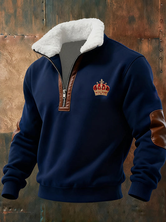 Ανδρών Retro Επιχείρηση Casual Πυκνωμένο Πούτσιρ