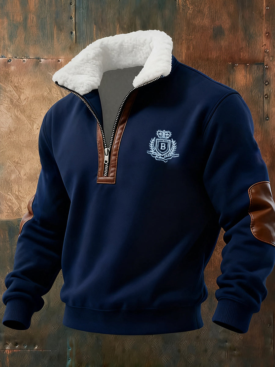 Ανδρών Retro Επιχείρηση Casual Πυκνωμένο Πούτσιρ