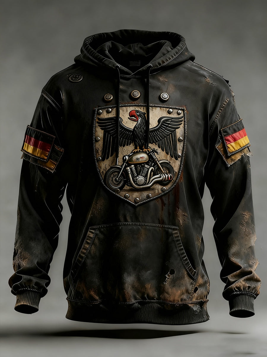 Ανδρικά Vintage γερμανική σημαία τέχνη εκτύπωση