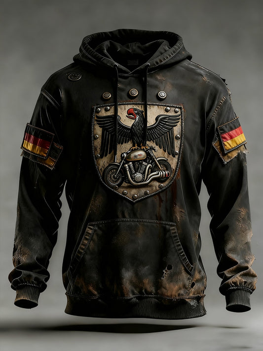 Ανδρικά Vintage γερμανική σημαία τέχνη εκτύπωση