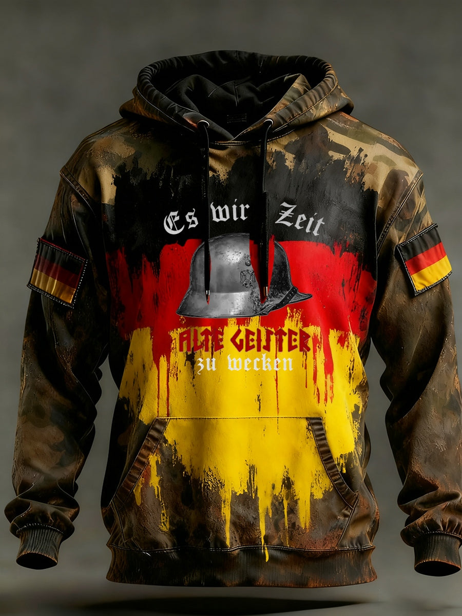 Ανδρικά Vintage γερμανική σημαία τέχνη εκτύπωση