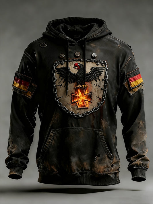 Ανδρικά Vintage γερμανική σημαία τέχνη εκτύπωση