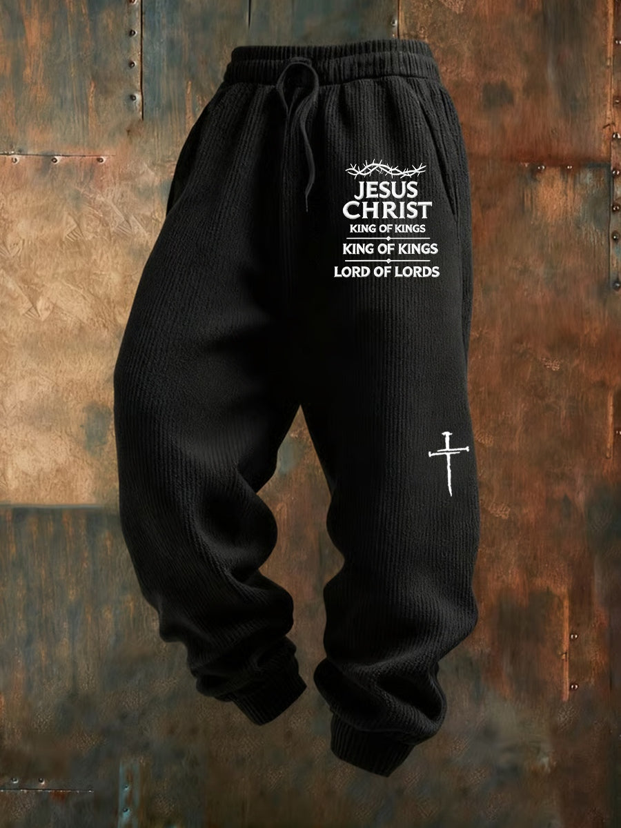 Ανδρική Retro Πίστη Εκτύπωση Χαλαρά περιστασιακά παντελόνια