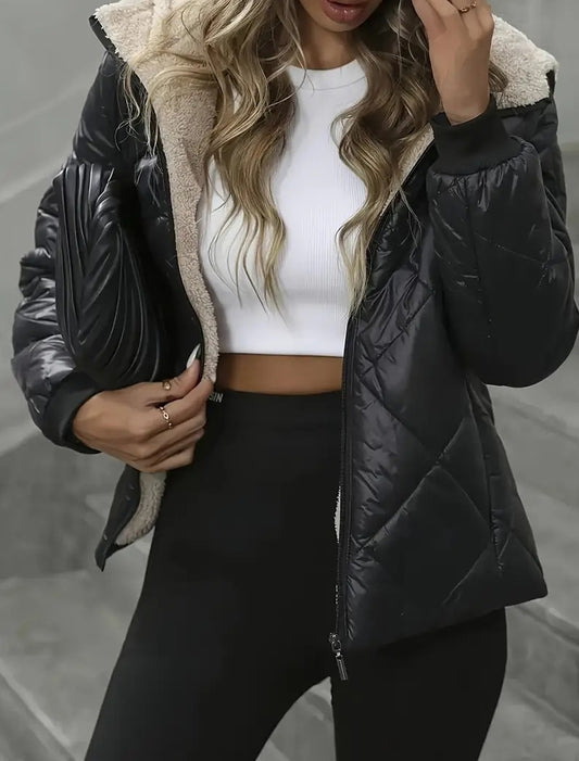 Γυναικείο ρετρο βαμβακερό σακάκι, πυκνό και ζεστό