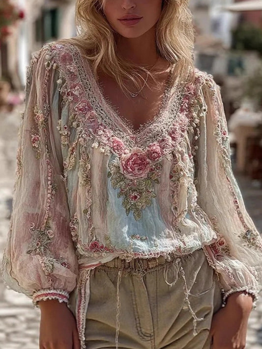 Γυναικείο Ρέτρο Μποέμ Ανθοπωλείο