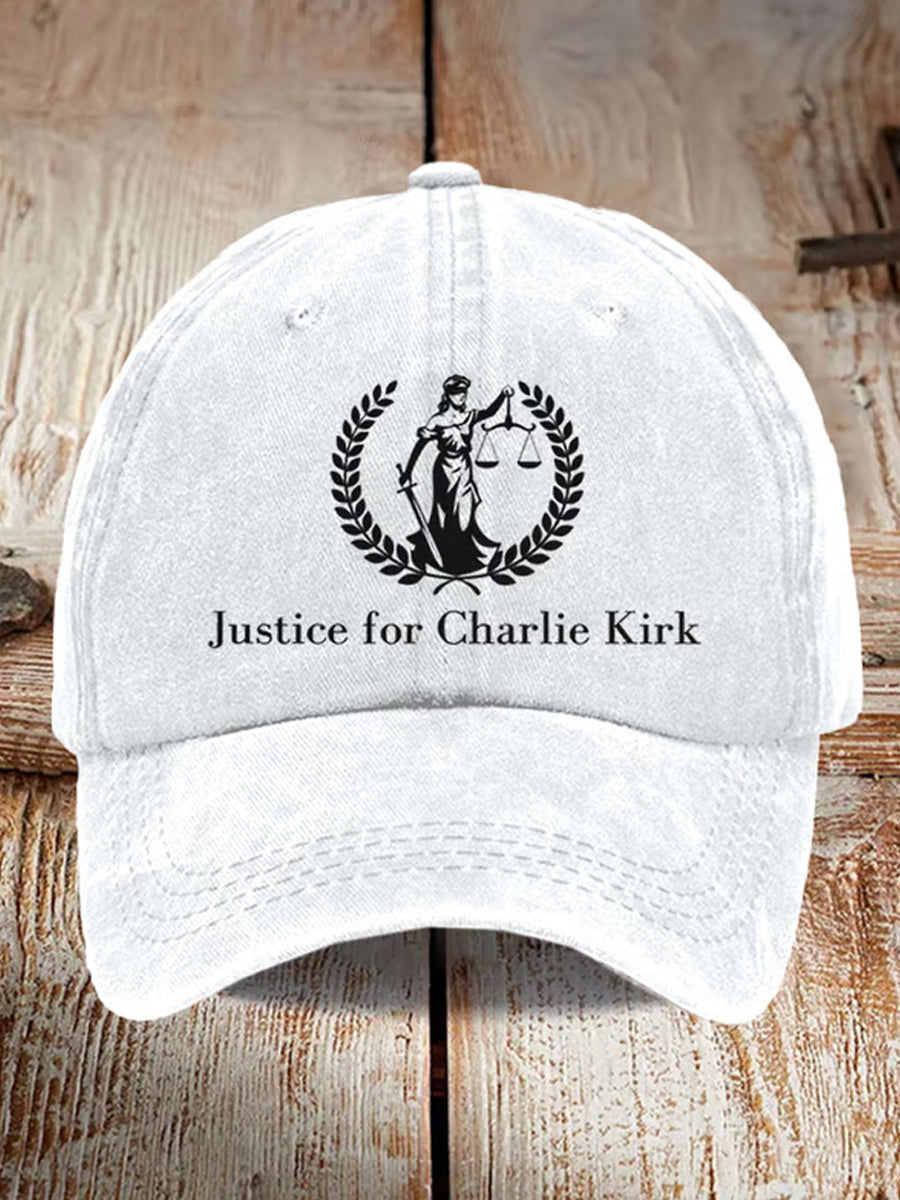 Unisex Charlie Kirk Αναμνηστικό τυπωμένο καπέλο