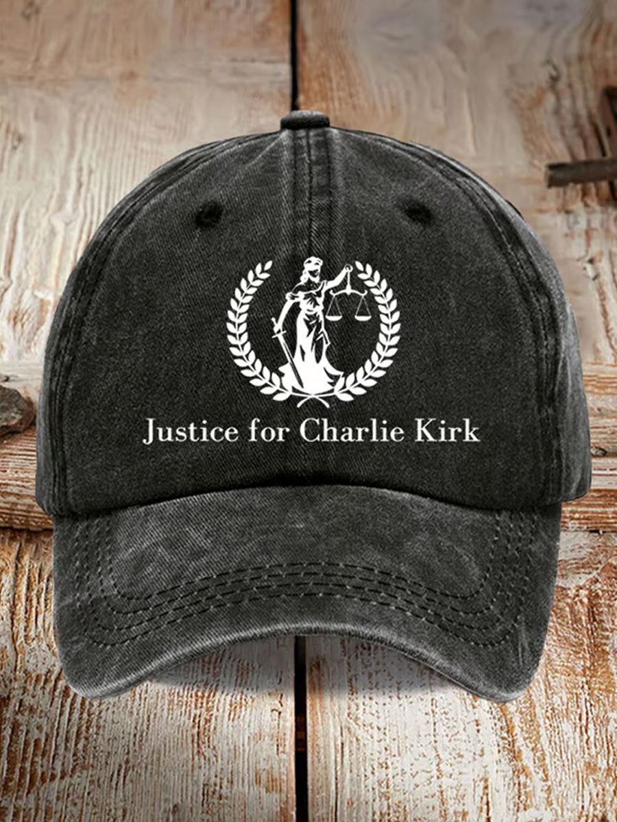 Unisex Charlie Kirk Αναμνηστικό τυπωμένο καπέλο