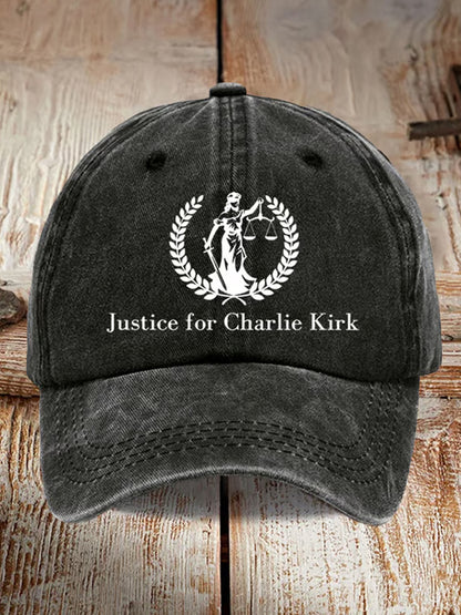 Unisex Charlie Kirk Αναμνηστικό τυπωμένο καπέλο