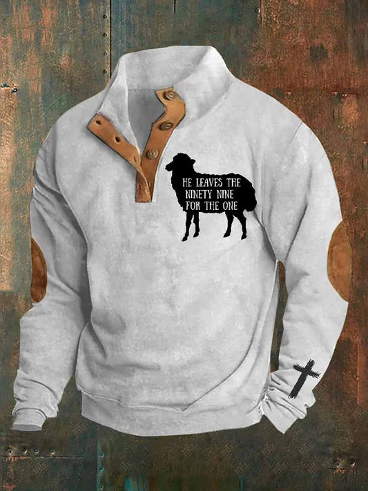 Ανδρικά Retro Πρόβατα εκτύπωση Φούστερ