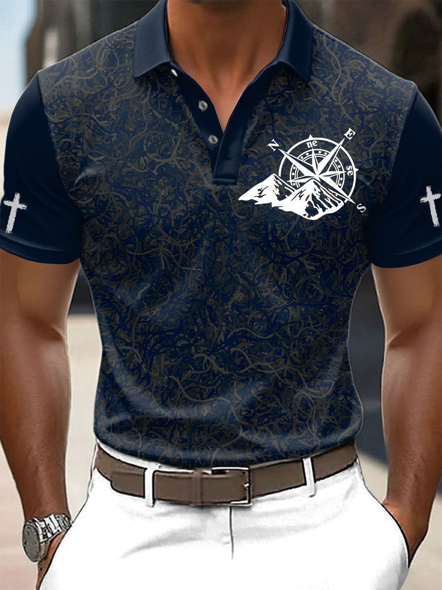Retro Faith Εκτύπωση περιστασιακή Πόλο πουκάμιση