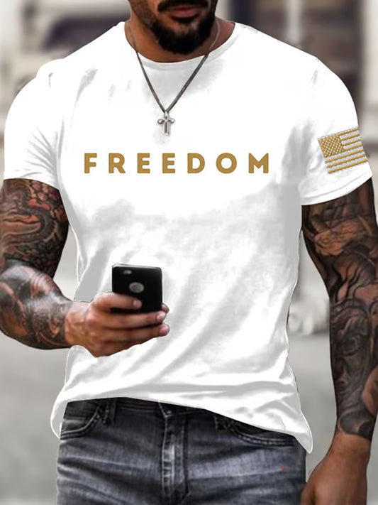 Ανδρικά Αριθμός Τσάρλι Κερκ αμερικανική σημαία εκτύπωση T-Shirt