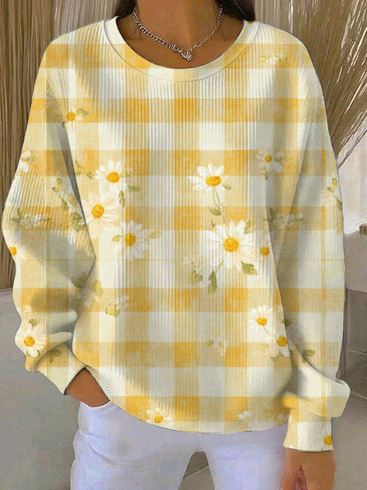 Γυναικείο χαρούμενο κίτρινο Gingham Daisy
