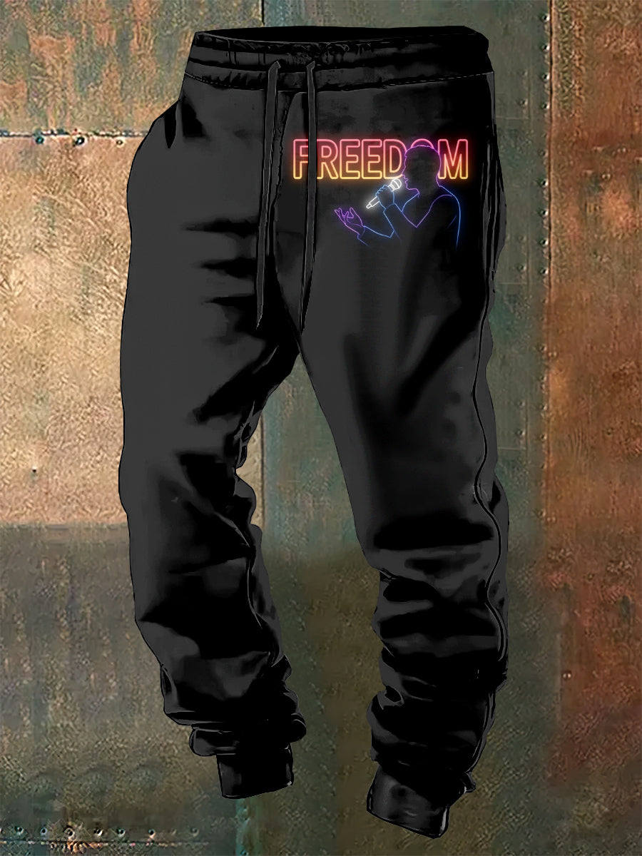 Ανδρών Charlie Kirk Ελευθερία τυπωμένα κορδόνια κορδόνια