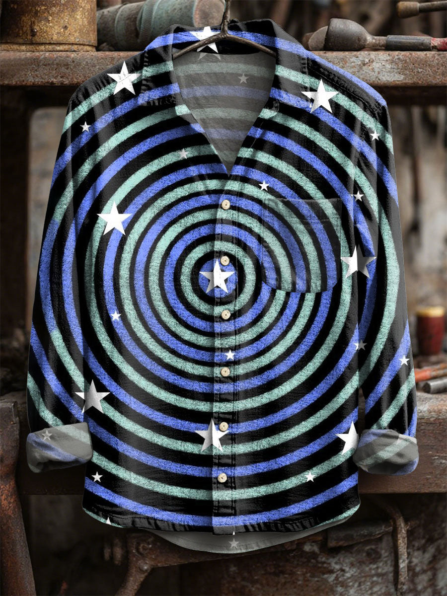 Vintage Star Casual μακριά μανίκι πουκάμισα