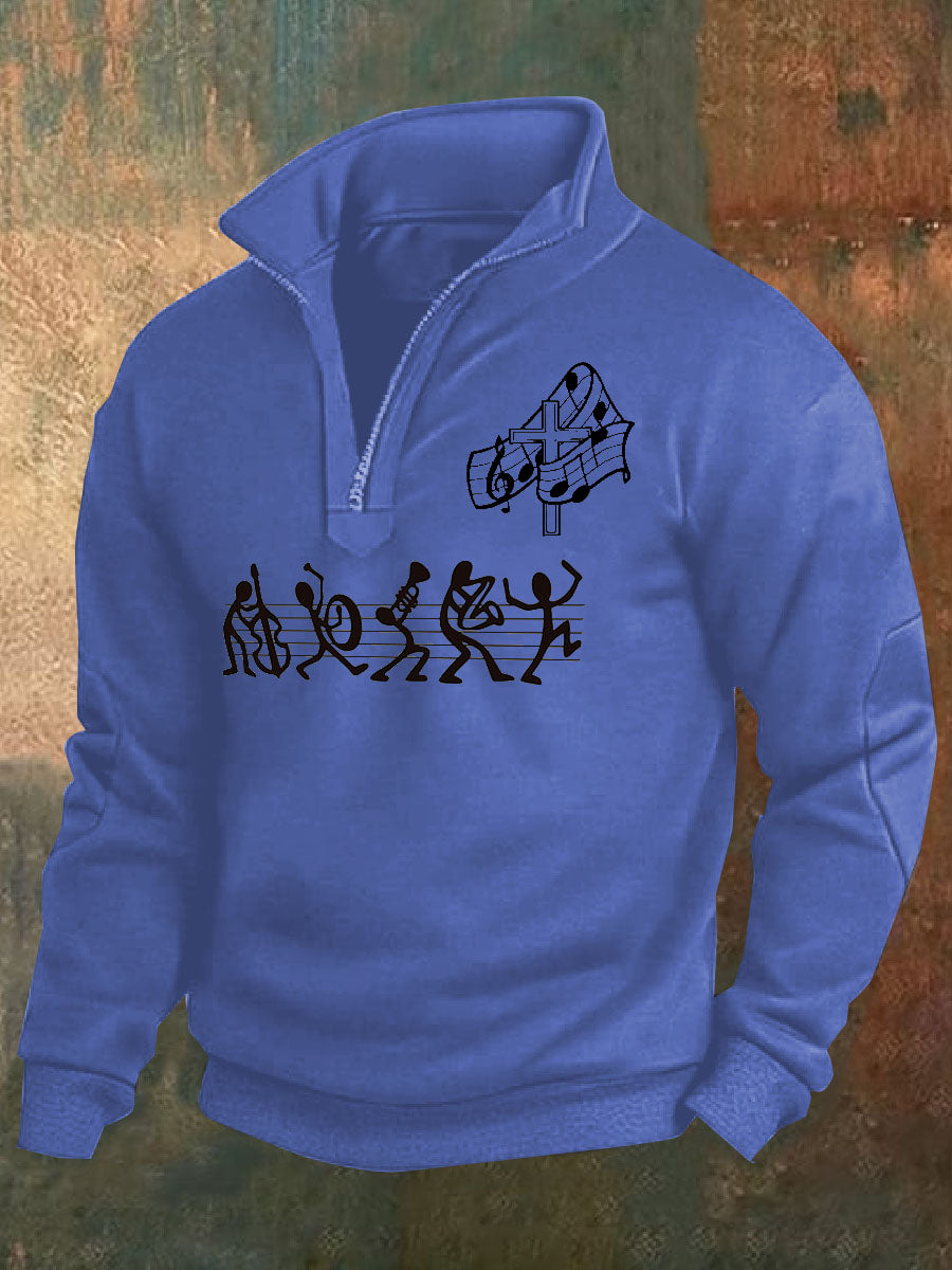 Retro Faith Εκτύπωση περιστασιακή Πόλο πουκάμιση