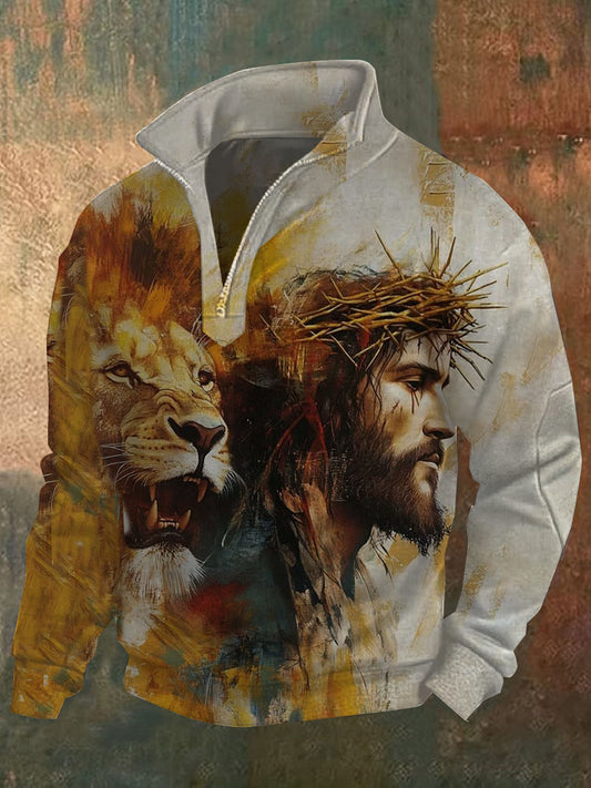 Retro Faith Εκτύπωση περιστασιακή Πόλο πουκάμιση