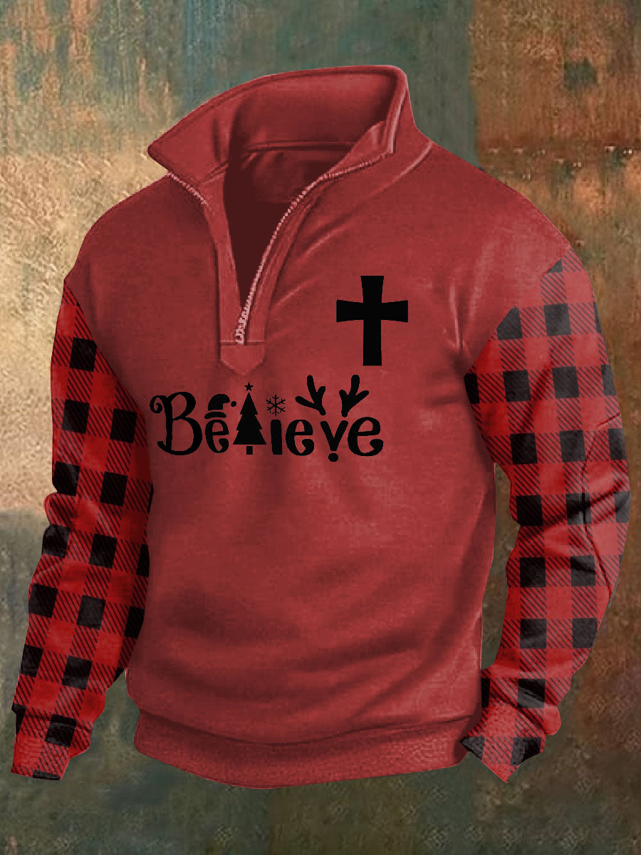 Retro Faith Εκτύπωση περιστασιακή Πόλο πουκάμιση