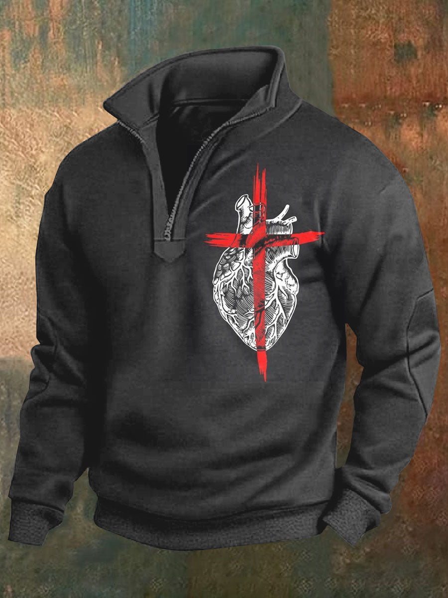 Retro Faith Εκτύπωση περιστασιακή Πόλο πουκάμιση