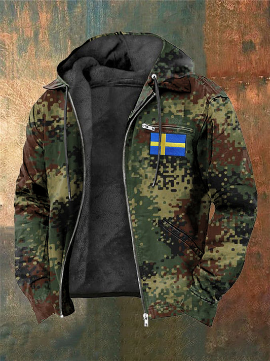 Μέι Σουδέν tryckt långärmad κουκούτσι τζάκα