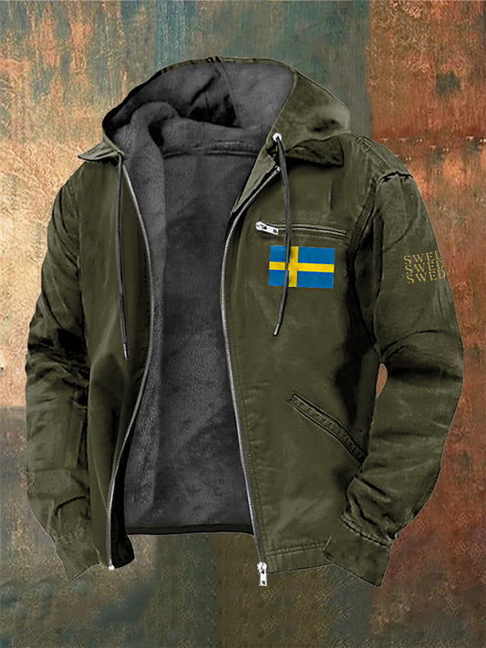 Μέι Σουδέν tryckt långärmad κουκούτσι τζάκα