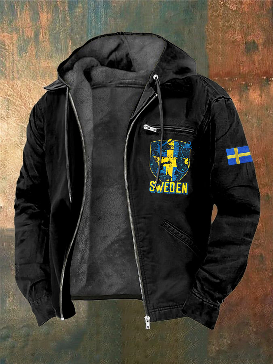 Μέι Σουδέν tryckt långärmad κουκούτσι τζάκα