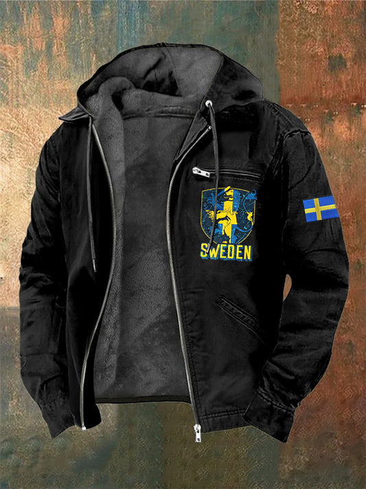 Μέι Σουδέν tryckt långärmad κουκούτσι τζάκα